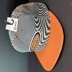 NWT,Air Walk Forever 21 Men's Skateboard Orange/Black/White Hat.